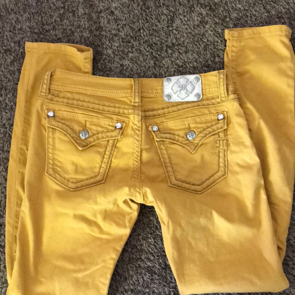 Miss Me yellow jeans